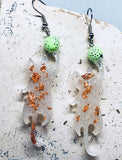 White Playful Cat Dangles